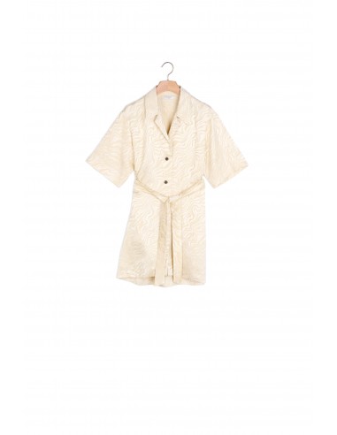 Robe chemise ceinturée en jacquard Jusqu'à 80% De Réduction