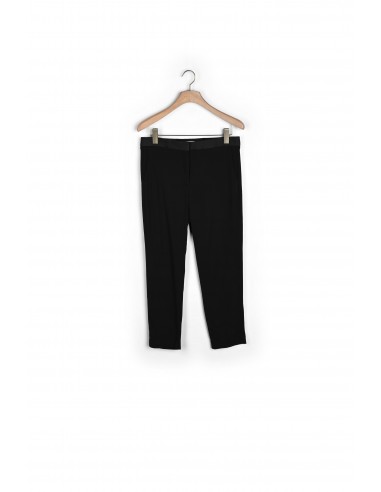 Pantalon avec empiècement de satin commande en ligne