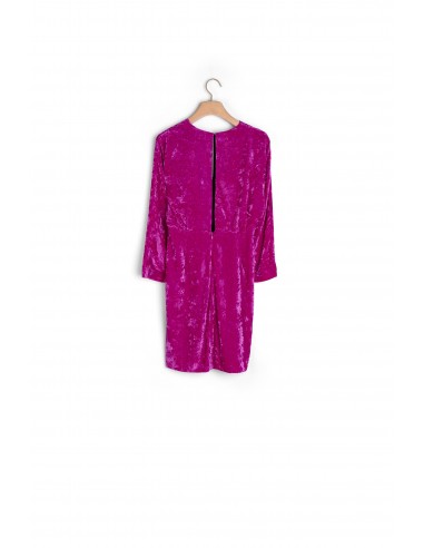 Robe courte en velours frappé Paris Déstockage Promo